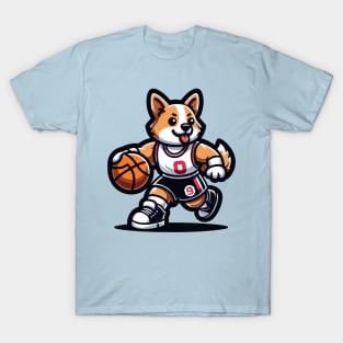 basketball player corgi T-Shirt